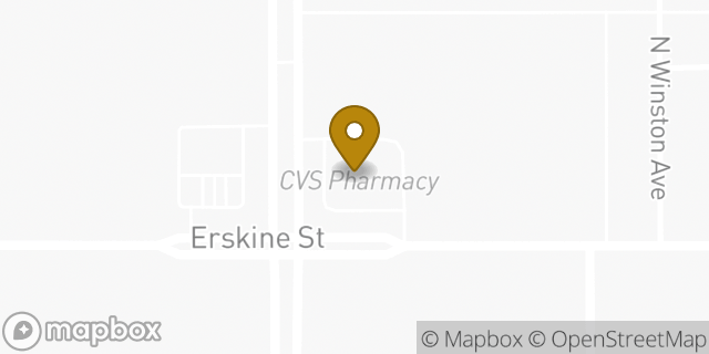 Map showing the location of CVS Pharmacy in Lubbock, TX 79416