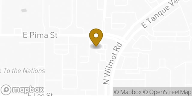 Map showing the location of Amazon Locker - Polished in Tucson, AZ 85712