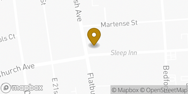 Map showing the location of Chase Bank in Brooklyn, NY 11226