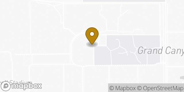 Map showing the location of Grand Canyon University in Phoenix, AZ 85017