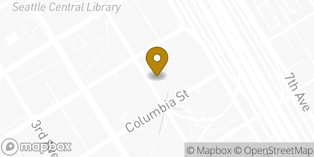 Map showing the location of The UPS Store in Seattle, WA 98104