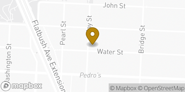 Map showing the location of Bank of America Walk-Up ATM | Jay And Water Street in Brooklyn, NY 11201