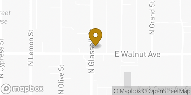 Map showing the location of Subway in Orange, CA 92867