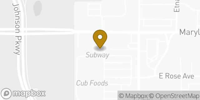 Map showing the location of Subway in St Paul, MN 55106
