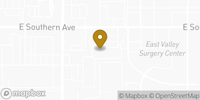 Map showing the location of Papa Johns Pizza in Tempe, AZ 85282
