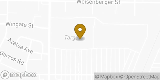 Map showing the location of Target in Fort Worth, TX 76107