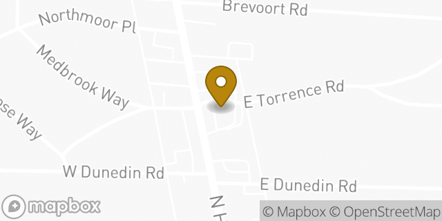 Map showing the location of Starbucks in Columbus, OH 43214