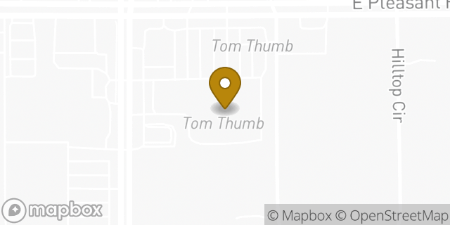Map showing the location of Tom Thumb in Desoto, TX 75115