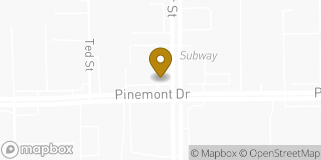 Map showing the location of Amazon Locker - Fanes in Houston, TX 77040