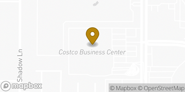 Map showing the location of Costco Business Center in Las Vegas, NV 89106
