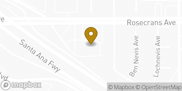 Map showing the location of Planet Fitness in Norwalk, CA 90650