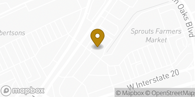 Map showing the location of Chipotle Mexican Grill in Arlington, TX 76016