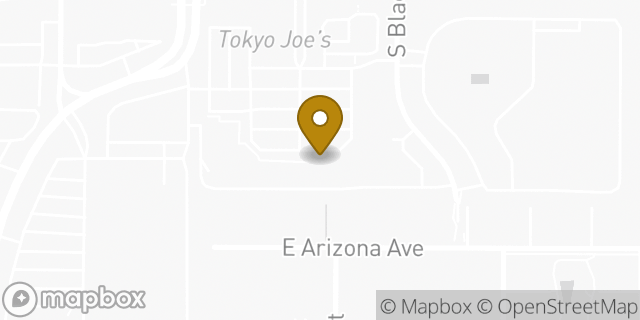 Map showing the location of Subway in Aurora, CO 80012