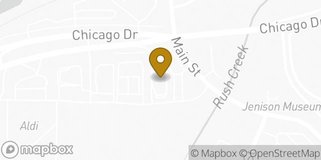 Map showing the location of McDonald's in Jenison, MI 49428