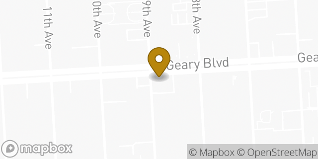 Map showing the location of Inner Richmond in San Francisco, CA 94118