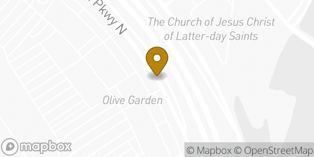 Map showing the location of Olive Garden Italian Restaurant in Houston, TX 77044