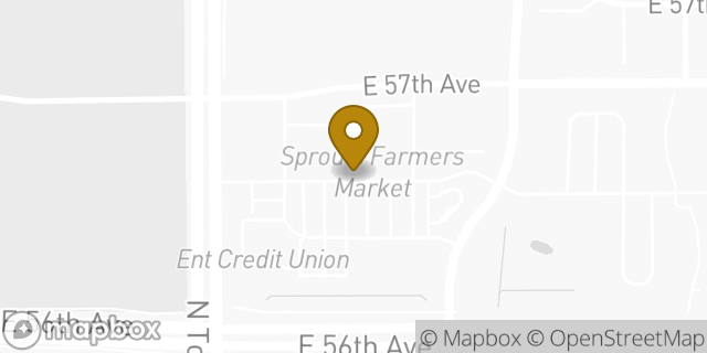 Map showing the location of Sprouts Farmers Market in Denver, CO 80249