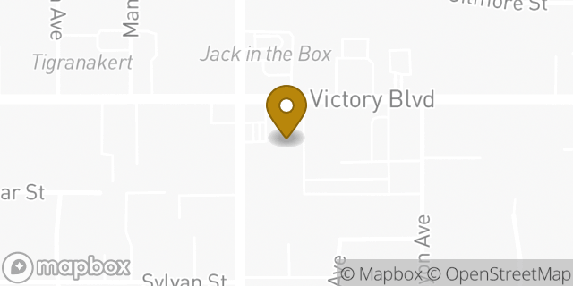 Map showing the location of Amazon Locker - Responsibility in Los Angeles, CA 91401