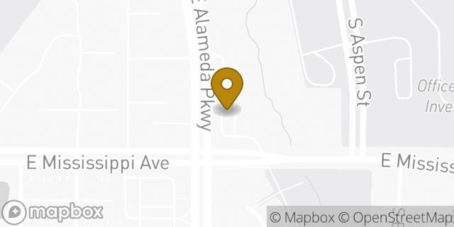 Map showing the location of ATM 7ELEVEN, INC. in Aurora, CO 80017