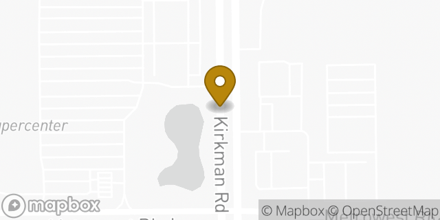 Map showing the location of Walmart Grocery Pickup in Orlando, FL 32811