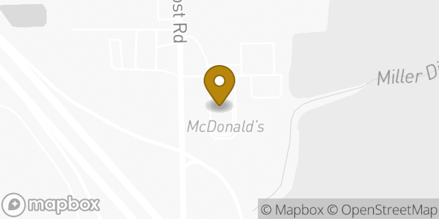 Map showing the location of McDonald's in Indianapolis, IN 46239