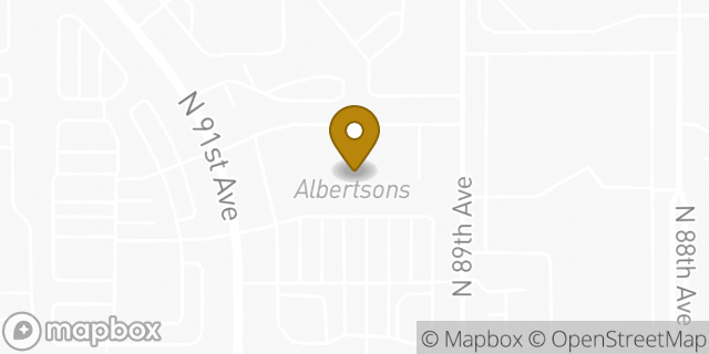 Map showing the location of Coinme in Peoria, AZ 85382