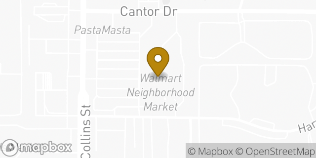 Map showing the location of Walmart Connection Center in Arlington, TX 76011