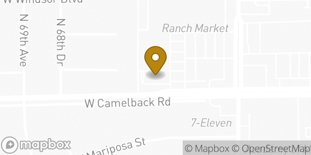 Map showing the location of McDonald's in Glendale, AZ 85303