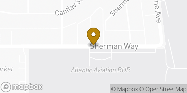 Map showing the location of Burbank - Atlantic Aviation (Private Flights Only) in Burbank, CA 91505
