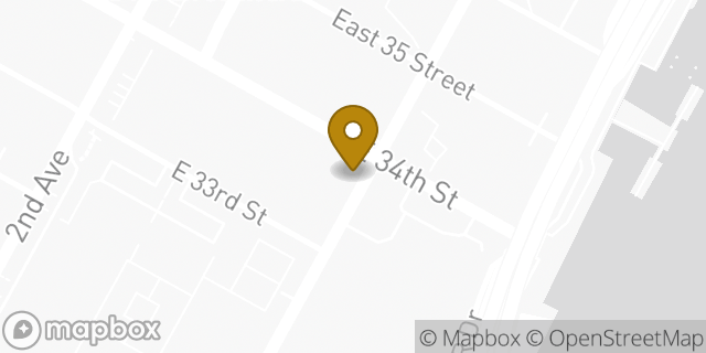 Map showing the location of Starbucks in New York, NY 10016