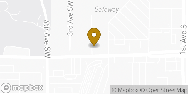 Map showing the location of Amazon Locker - Relleno in Burien, WA 98166