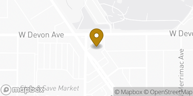 Map showing the location of Amazon Locker - Cuerda in Chicago, IL 60646