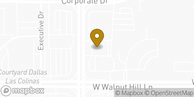 Map showing the location of Chase Bank in Irving, TX 75038