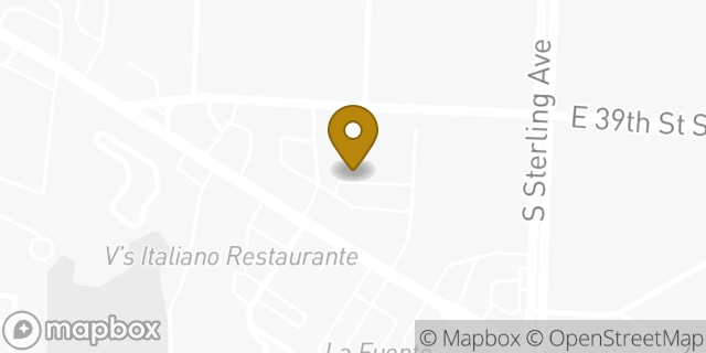 Map showing the location of Aldi in Independence, MO 64055