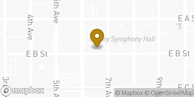 Map showing the location of WeWork in San Diego, CA 92101