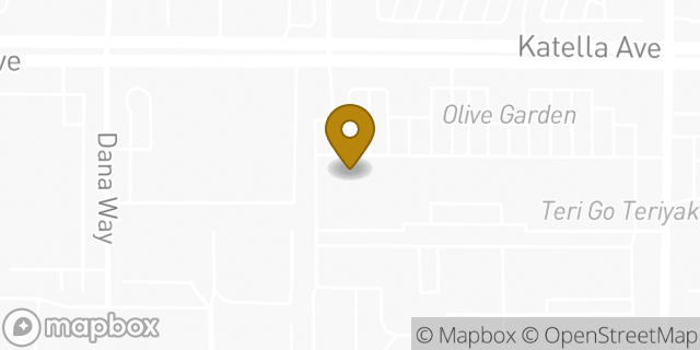 Map showing the location of Amazon Locker - Lucila in Cypress, CA 90630