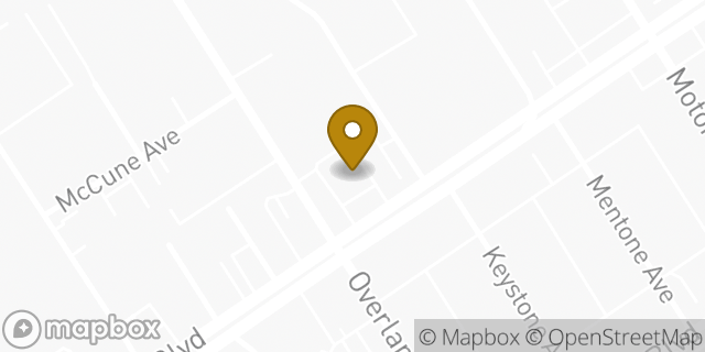 Map showing the location of McDonald's in Los Angeles, CA 90034