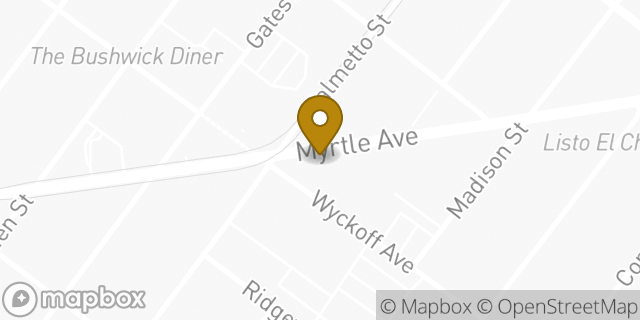 Map showing the location of McDonald's in New York, NY 11385