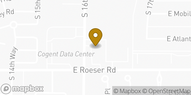 Map showing the location of Amazon Locker - Destroyer in Phoenix, AZ 85040