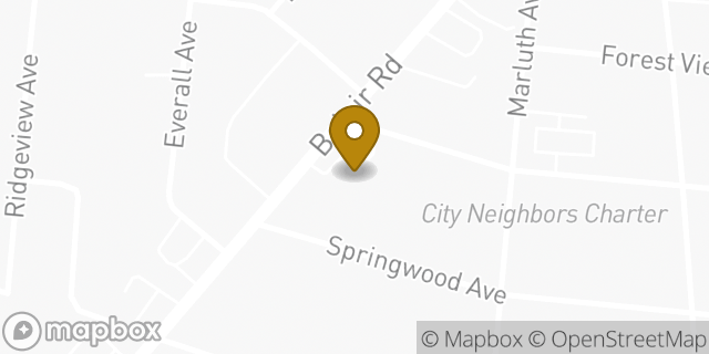 Map showing the location of Amazon Locker - Rafela in Baltimore, MD 21206