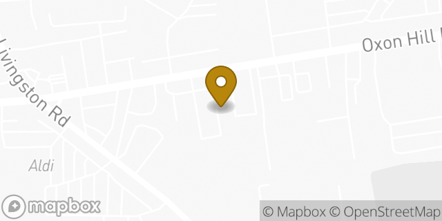Map showing the location of AutoZone Auto Parts in Oxon Hill, MD 20745