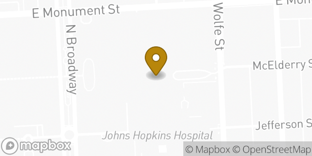 Map showing the location of The Johns Hopkins Center for Fetal Therapy in Baltimore, MD 21287