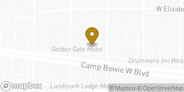 Map showing the location of AutoZone Auto Parts in Fort Worth, TX 76116