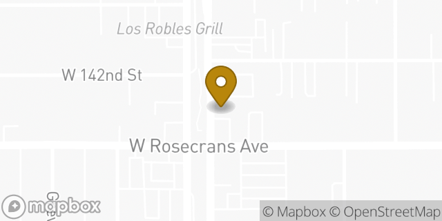 Map showing the location of Amazon Locker - Thorn in Hawthorne, CA 90250