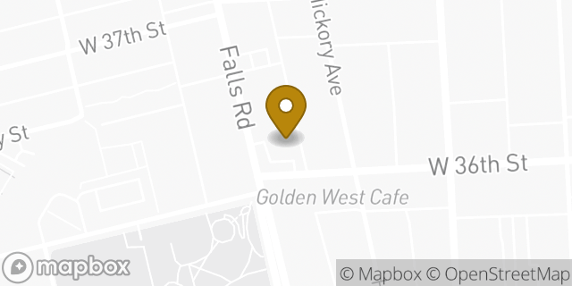 Map showing the location of Amazon Locker - Bendana in Baltimore, MD 21211