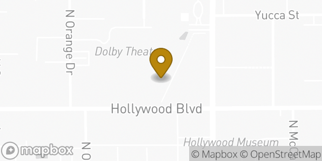 Map showing the location of Ben & Jerry's in Los Angeles, CA 90028