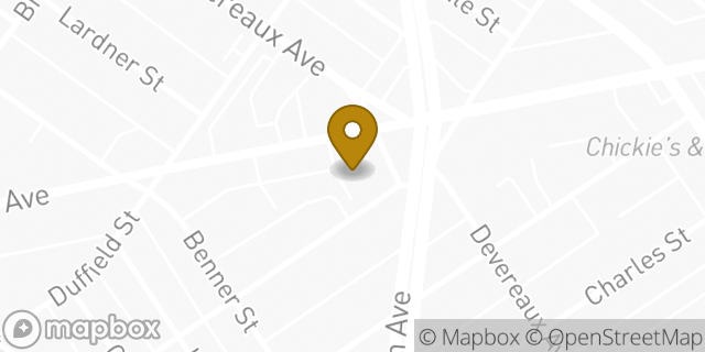 Map showing the location of AutoZone in Philadelphia, PA 19135