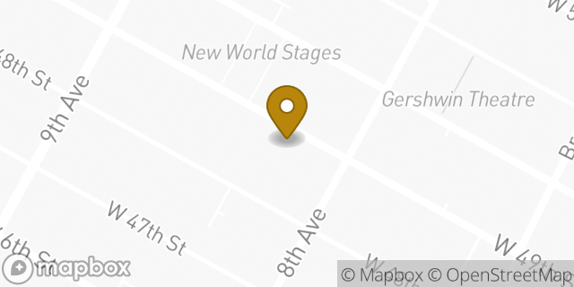 Map showing the location of Budget Car Rental in New York, NY 10019