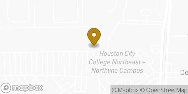 Map showing the location of Amazon Locker - Shei in Houston, TX 77022