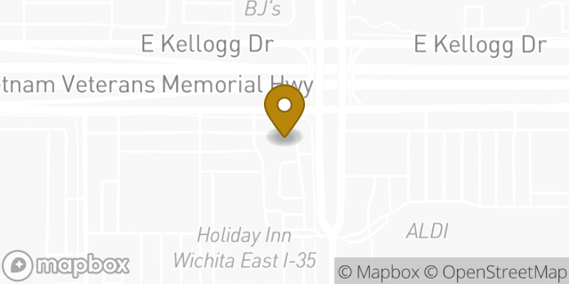 Map showing the location of Chipotle Mexican Grill in Wichita, KS 67207